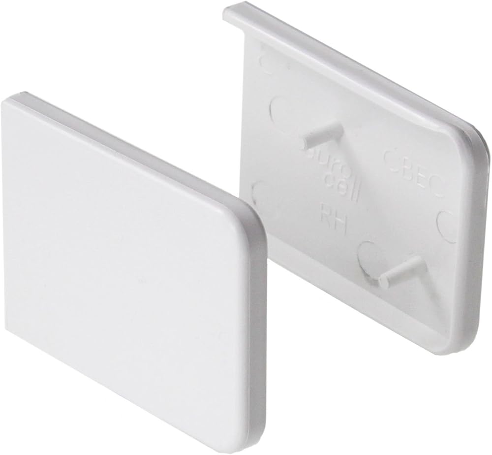Eurocell Short Window Cill Capping End Caps Pair White