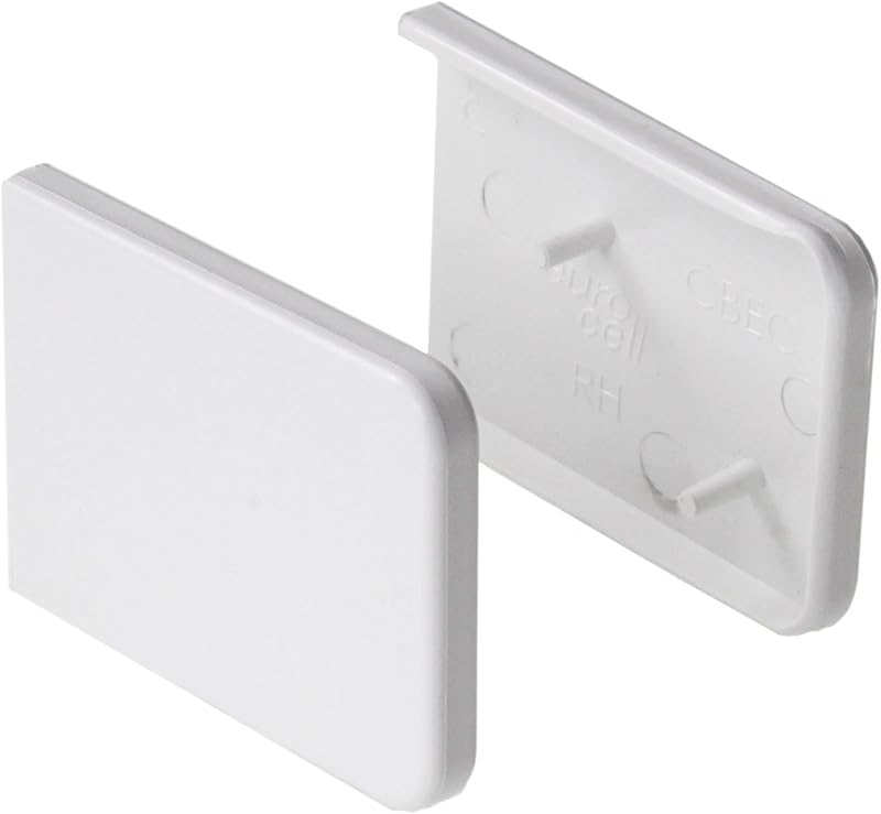 Eurocell Short Window Cill Capping End Caps Pair White