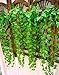 XIAOHESHOP XHSP 2pcs Artificial Green Ivy Vine Potato Leaves Garland Plants Vine Fake Foliage Home Decor,35
