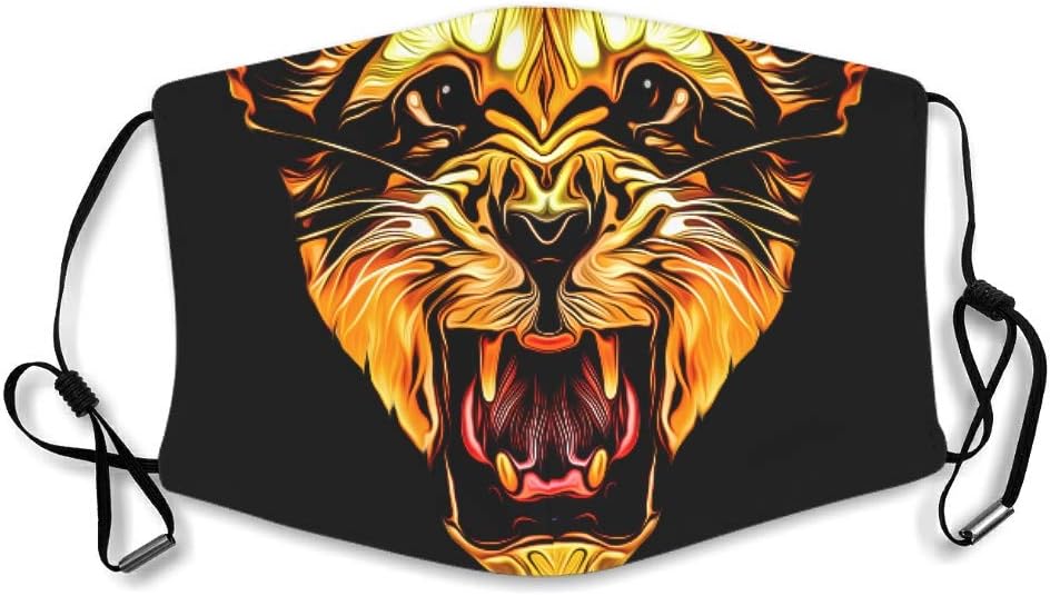 Lion Tiger Leopard Creative Breathable Mouth Cover for Riding Unisex