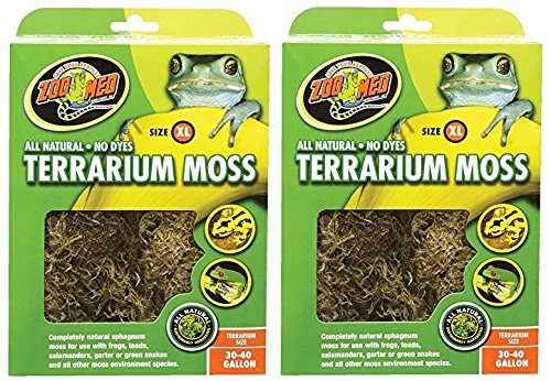 Terrarium Moss [Set of 2] Size: 30-40 Gallons