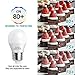 Ambimall A15 Bulb LED 60Watts Equivalent, G45 7Watt Appliance Light Bulb, Warm White 2700K 700 Lumens, LED Refrigerator Light Bulb with E26 Medium Base Non-Dimmable, Perfect for Ceiling Fan(6 Pack)