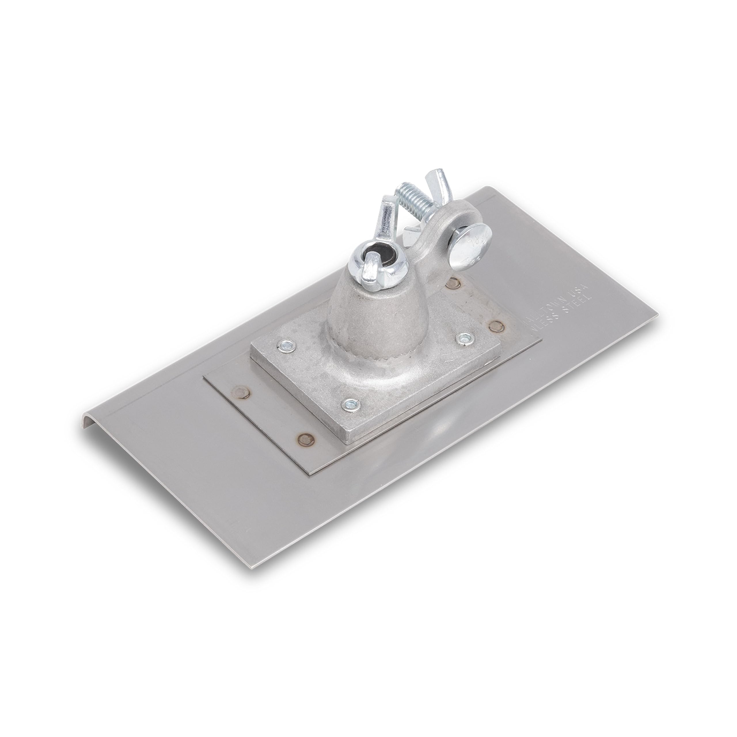 Marshalltown Lockable Full Angle Running Edge Trowel, Radius 6 mm, Lip 10 mm, for Floor and Concrete, Made of Stainless Steel, Dimensions: 203 x 102 mm