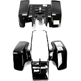 HECASA Front + Rear Fenders Compatible with 1987-2006 Banshee 350 YFZ350 | Black Front &amp; Rear Fender