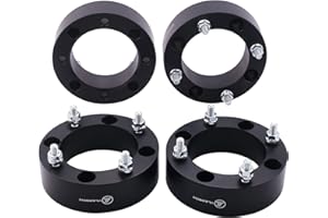 VLAOSCHI Black Forged 4x137 ATV Wheel Spacers 2 Inch with 10x1.25 Studs Compatible with Kawasaki Can-Am Bombardier Suzuki 4 Lug 4/137 for Outlander Commander Renegade Mule Prairie - Pack of 4