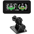 MOTOCOCHE Digital Car Inclinometer Level Tilt Gauge Dual Mode, DC 5V-30V Automotive Slope Meter Clinometer Offroad with Built-in Multi-axis Gyroscope