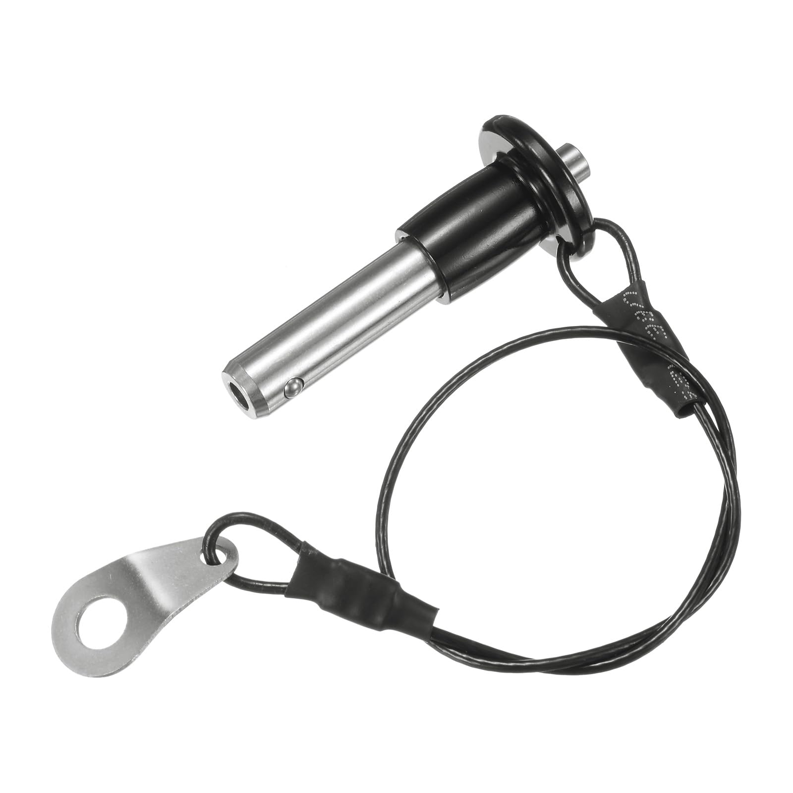 M METERXITY Push-Button Ball Locking Pin, 5/16" [8mm] Dia., 25/32 [20mm] Usage Length Quick Release Lock Pins W Lanyard Cable for Speaker/Aviation/Gym/Machine [304 Stainless Steel]