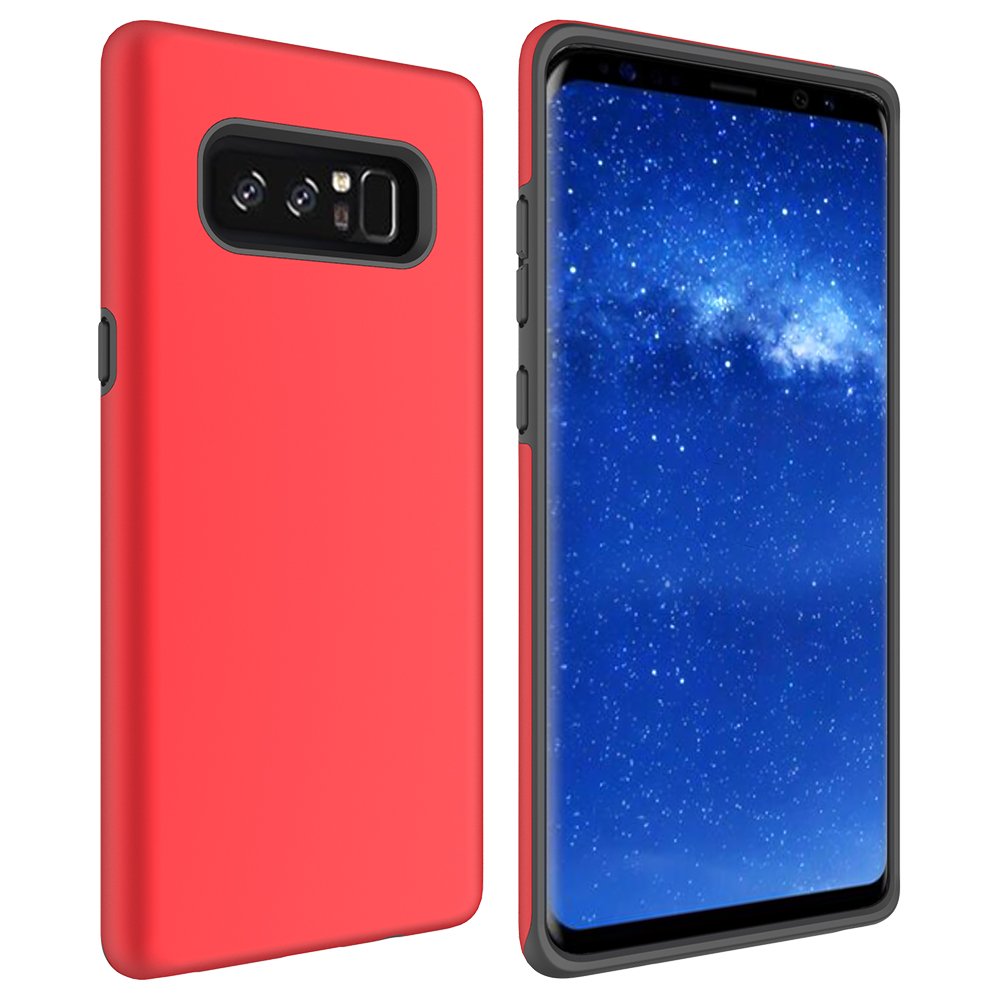 Note 8 Case, Galaxy Note 8 Case, MagicSky Slim Corner Protection Shock Absorption Hybrid Dual Layer Armor Defender Protective Case Cover for Samsung Galaxy Note 8 (Red)