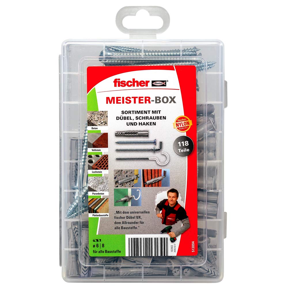 Fischer Master Box with Wall Plugs SX, 513894