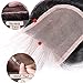 BeiKaShang 4x4 Straight Lace Closure with Bleached Knots Baby Hair Natural Hairline Brazilian Virgin Human Hair Closure Hair Natural Color