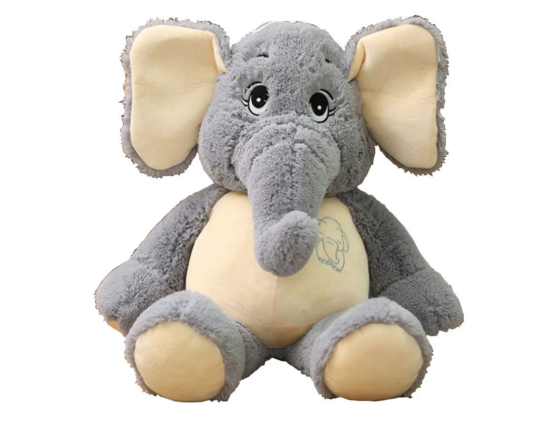 Annco 38cm-128cm Giant Elephant Plush Toy Cute Soft Elephant Animal Stuffed Toys Bed Decorations Pillow
