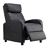 Sweetcrispy Recliner Chair PU Leather Recliner Sofa