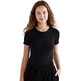 Leset Women's Pointelle Short Sleeve Tee