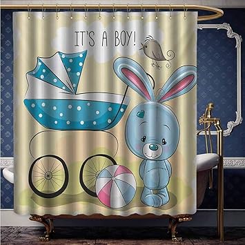Amazon Com Gender Reveal Custom Personalized Shower Curtains Cute