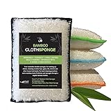Whiffkitch Bamboo Fiber Sponges 4-Pack