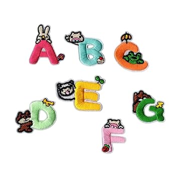 26 englischen Buchstaben Stickerei Patch Set Bügelbild Nähen Applikation Kleidung Decor longyitrade