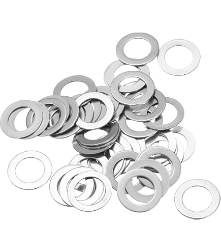 100 Rondelles Plates M5 En Acier Inoxydable 304 - 5x8x0,2 Mm - Ultra Minces - Neuf