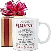 VLUG A Truly Amazing Nurse Mug Nurse Gift for Women Nurses Practitioner Medical Assistant ER Nurses LPN RN CNA, Nursing School Graduation Gift, Doctors Nurses Birthday Gifts for Women