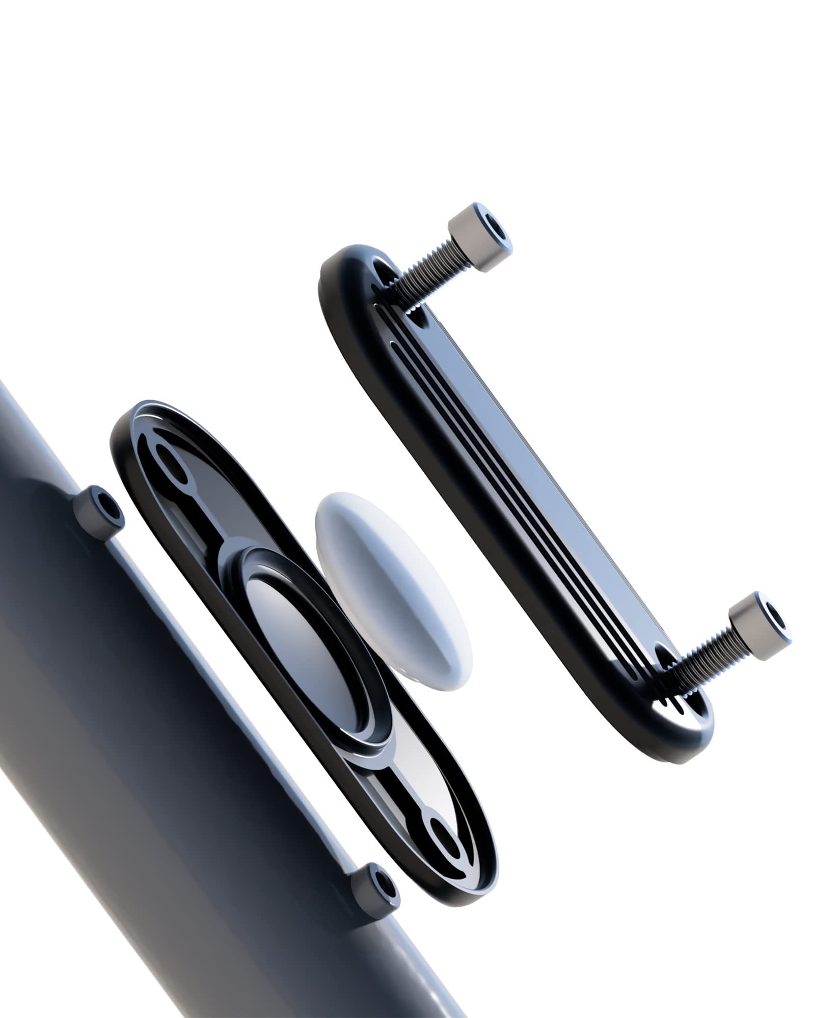 Steinweber Bike Mount for Apple AirTag Bike Holder Bicycle Holder Anti-Theft Protection for Bike Bottle Holder with Screws and Tools Easy Assembly 17g (Pack of 2)