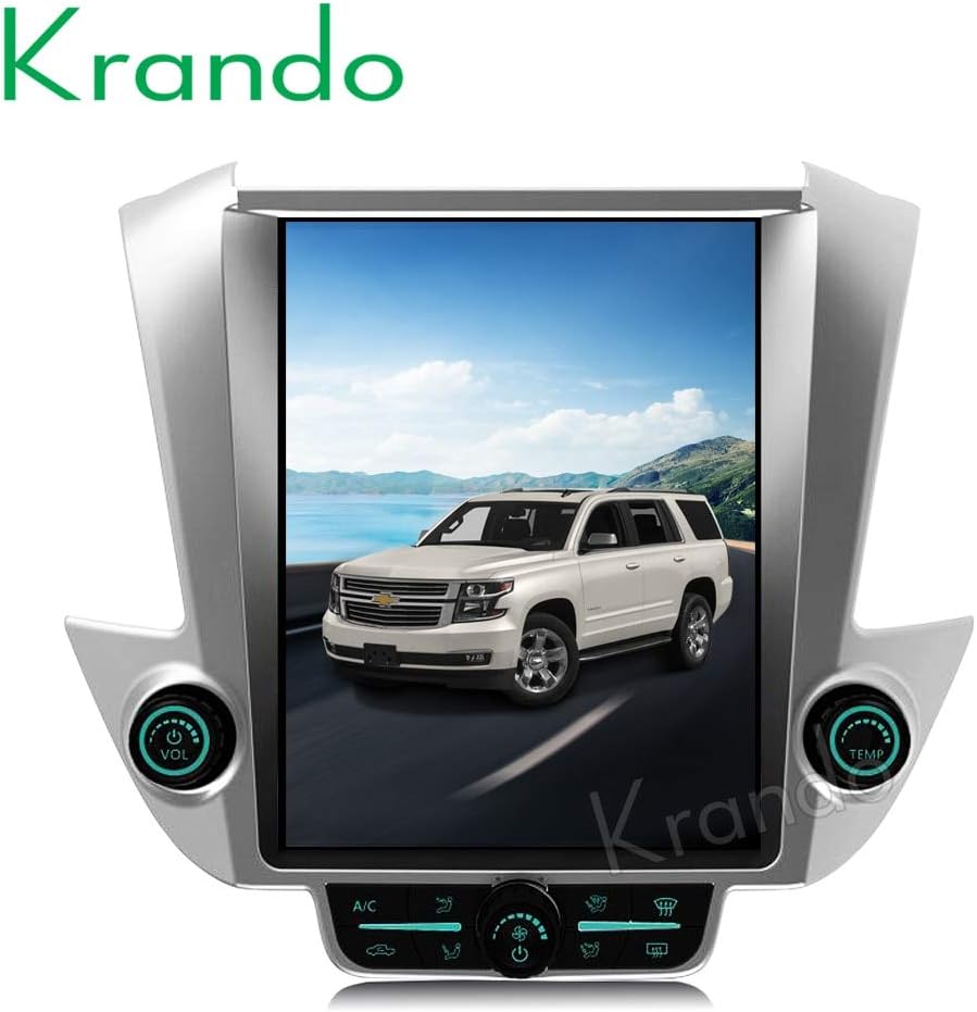 Krando Car Radio Android 8.1 12.1" Tesla Vertical For GMC Yukon/Chevrolet Tahoe Suburban 2015+