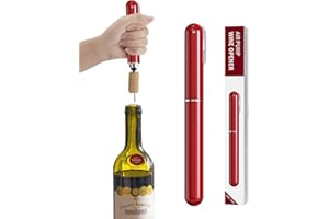 2-in-1 Air Pressure Wine Opener with Foil Cutter Wine Bottle Opener Easy-Open Air Pump Wine Opener Portable Travel Wine Corks