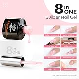 Modelones 8-in-One Pink Gel Builder 15ml Nail Strengthener Base Coat view 3