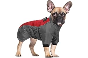 Keggs Dog Coat Warm Fleece Dog Jacket Waterproof Dog Winter Coat, Zip Up Fleece Dog Vest Dog Coats with Reflective Stripes, Dog Cold Weather Coats Cozy Snow Jacket Vest for Small Medium Large Dogs, S