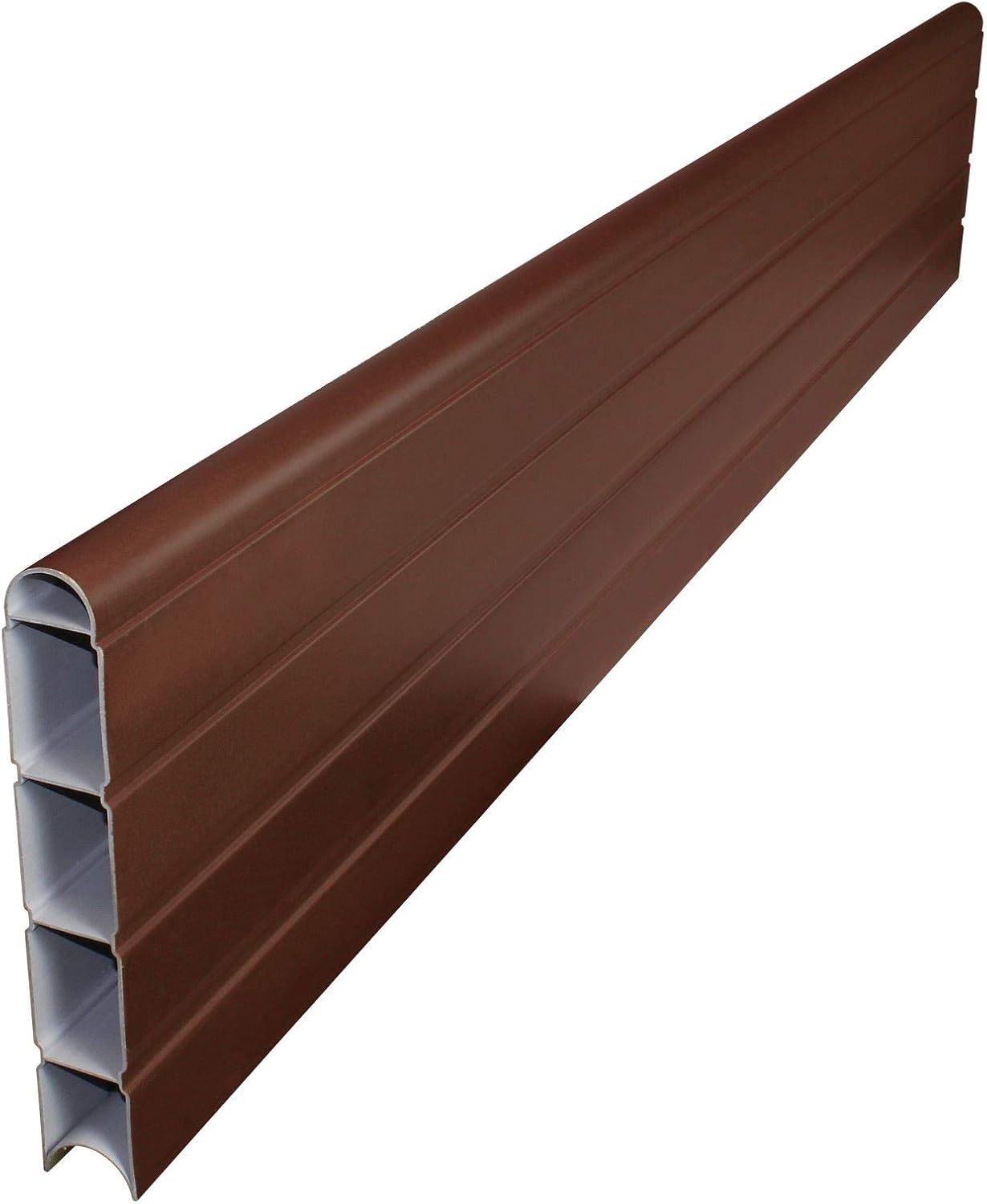 6' (1.8m) Walnut Long Composite Fence Board Plastic Eco Fencing Panel