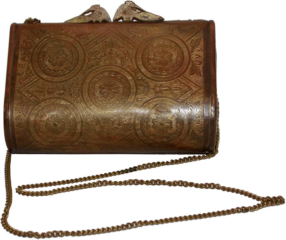 Vintage Copper Etched Purse Handbags