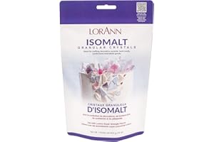 LorAnn Oils Isomalt Sugar Substitute (Granular) - Sugar Substitute for Baking, 1 lb - Isomalt Ready To Use - Clear & Non-Crystallizing, Formulated For Decorative Accents & Sugar Art - 1 Lb Bag