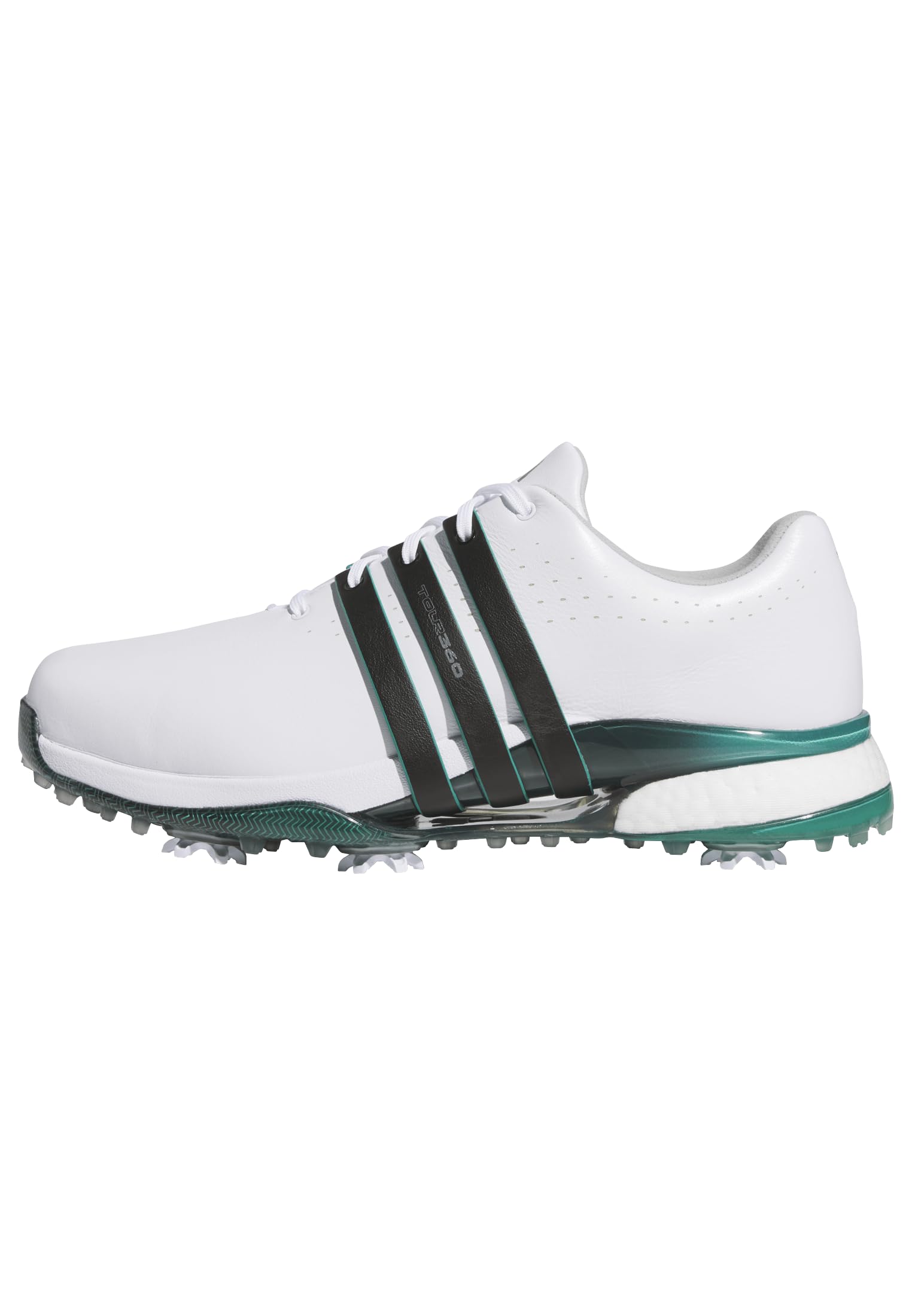 Adidas Men's Tour360 24 Golf Shoes, Footwear White/Core Black/Aurora Ivy, 13 Image