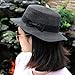 Ayliss Women Summer Short Brim Straw Fedora Hat with Bow-tie Band, One Size, Black