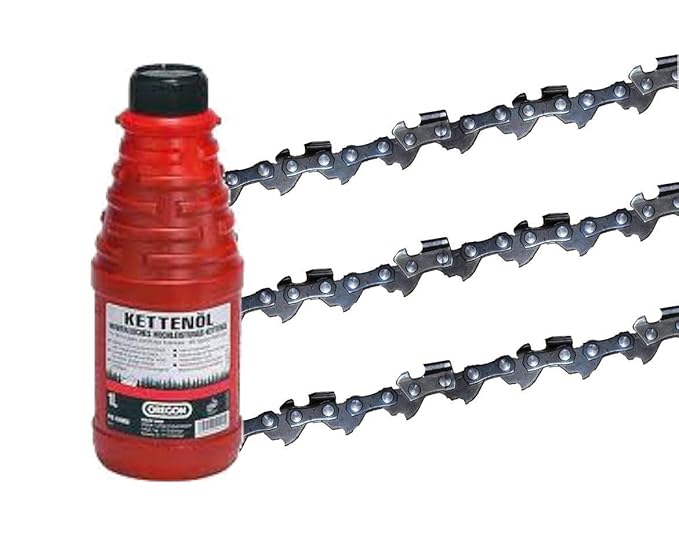 3 X gardexx Sägekette für Dolmar PS-32, 35cm - 3/8' - 1,1mm - 52 TG + 1L Kettenöl