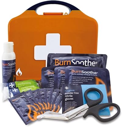 Reliance Medical First Aid Kit Burn Standard Aura Box with Gel Dressings Burns