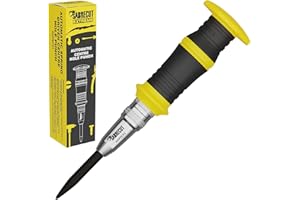 1 Piece SabreCut AHPSC01 Heavy Duty Automatic Spring Driven Center Hole Punch with Adjustable Strike Force 60-140 Newtons Suitable for Metal Wood Plastic and many other materials