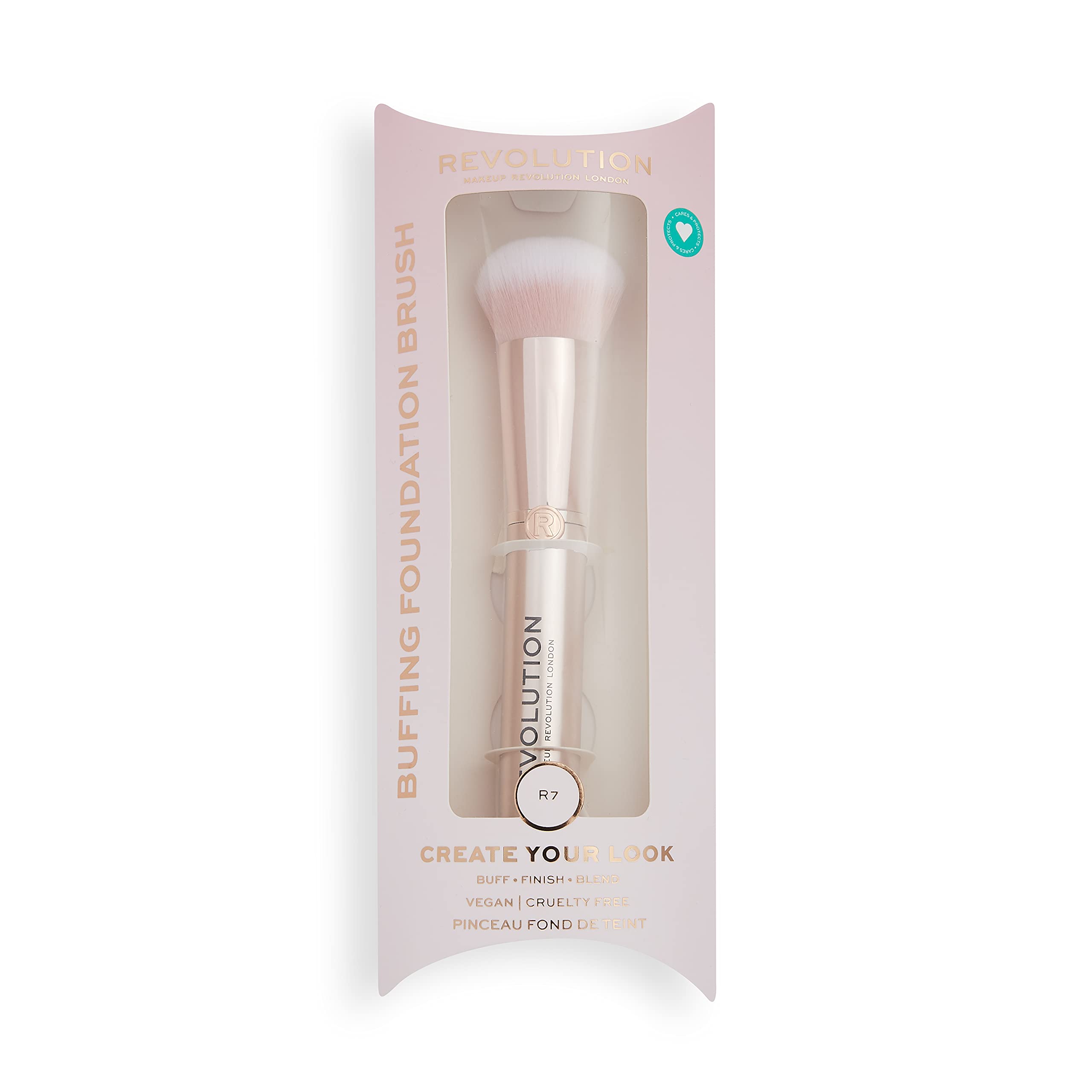 Revolution Beauty London, Create Buffing, Foundation Brush, R7