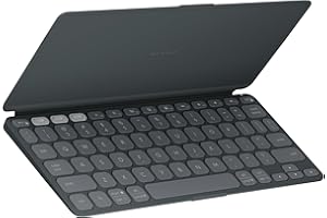 Logitech Keys-to-GO 2 Portable Bluetooth Tablet Keyboard with Built-in Cover, Slim & Compact Wireless Keyboard for Windows, A