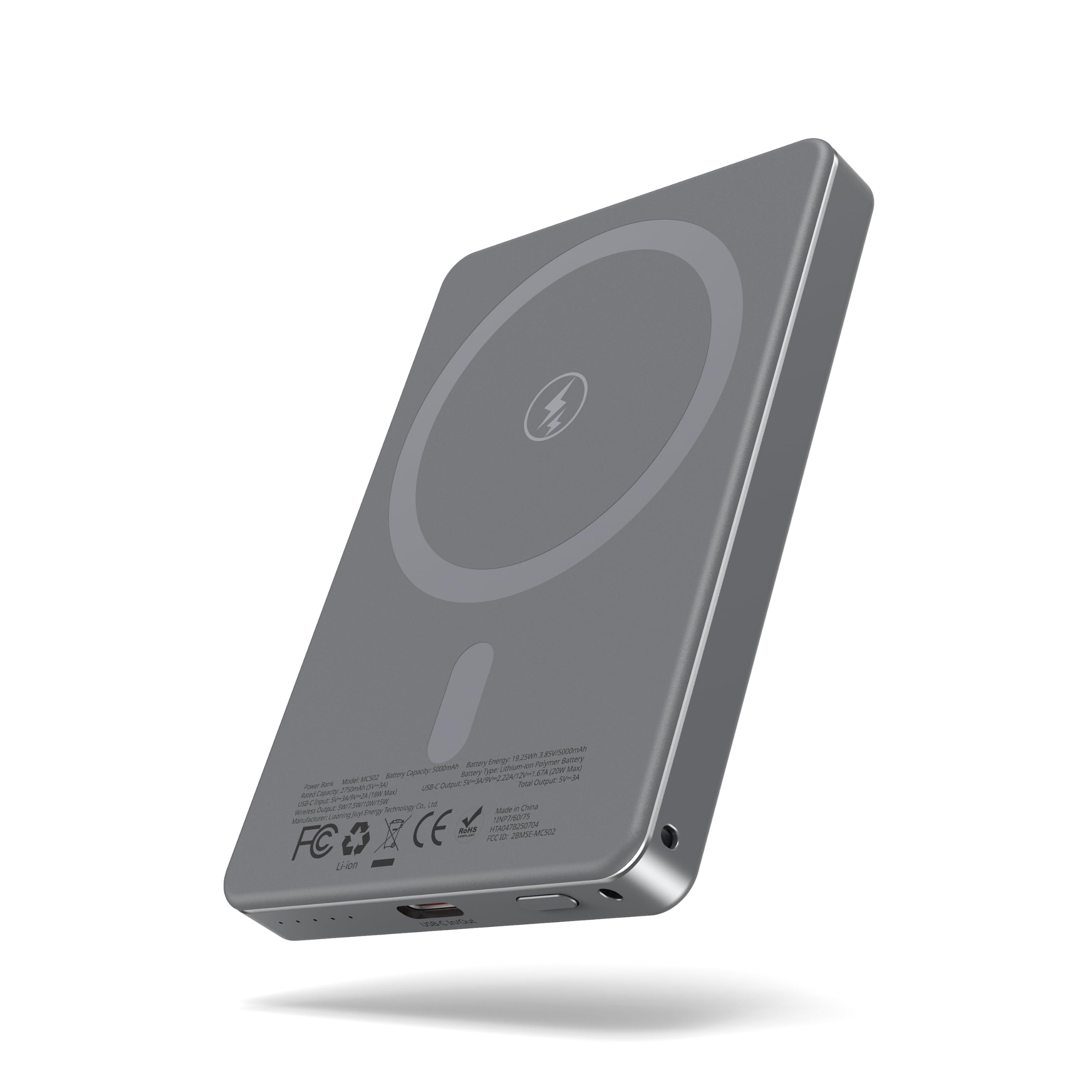 Photo 1 of ARKEEP Magnetic Portable Charger, Wireless Portable Charger with 20W PD Fast Charging, Type-C Input/Output Magnetic Power Bank Compatible with iPhone 16/15/14, 5000mAh Ultra Slim Magnetic Battery Pack