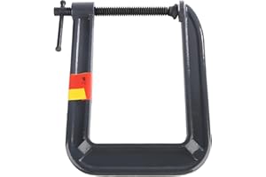 Square Throat Clamp Deep Reach Clamp Steel with Heat Treatment Large Moment Long Reach Clamp for Bonding Nailing Drilling Wel