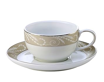 Hitkari Potteries Porcelain Dinnerware Set, 12-Pieces, White (16201B)