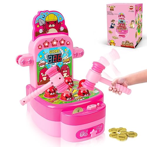 VATOS Hammer Game, Mini Electronic Arcade Game with Hammers