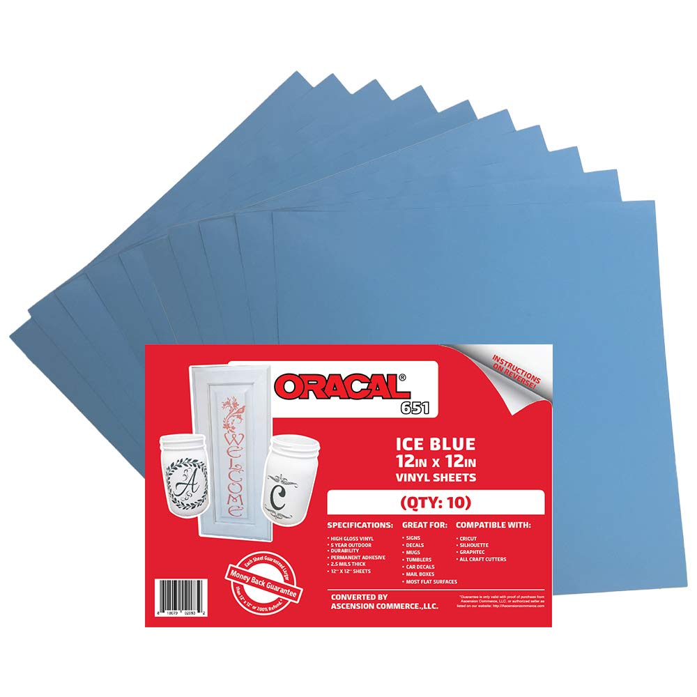 Cinta De Transferencia ORACAL 651 - Rollo De Vinilo Adhesivo Permanente Para Cortadores De Vinilo Permanente Cricut