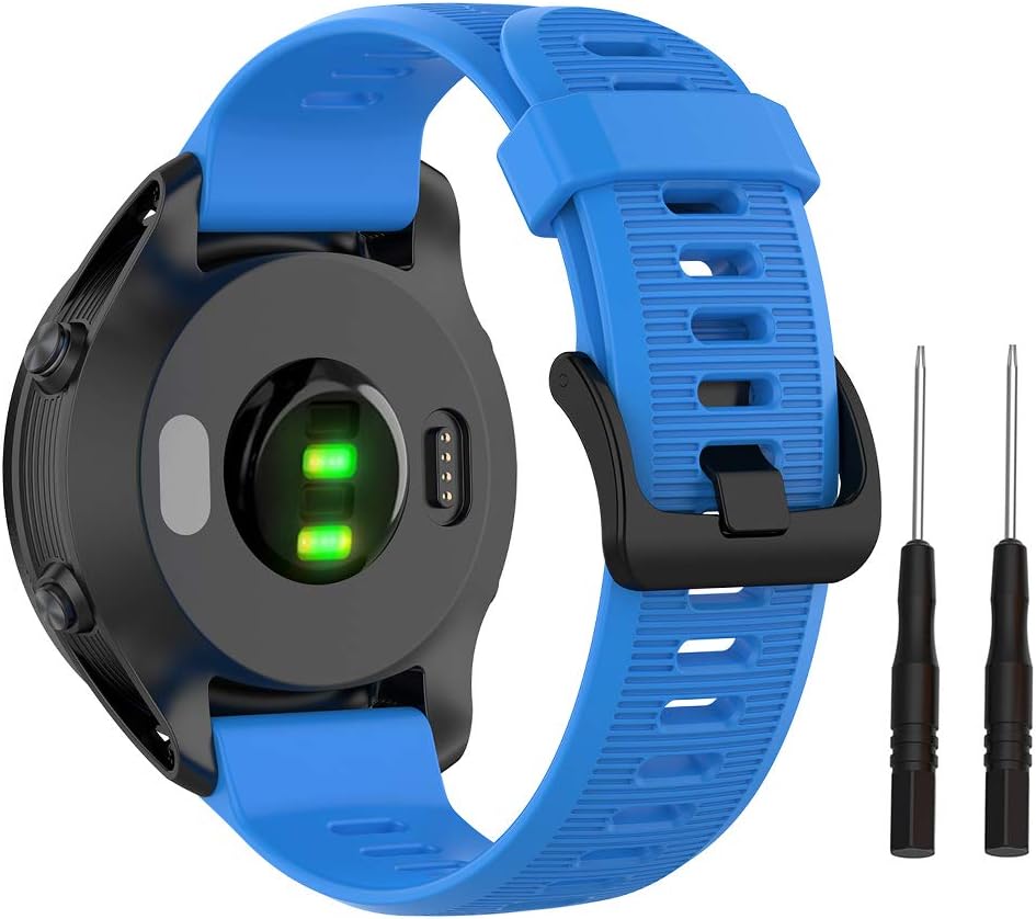 ISABAKE Strap for Forerunner 945/935, 22mm Silicone Watch Band for Forerunner 955/965, Garmin Fenix 6/5, Quatix 5