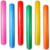 FSAIUIS 6PCS Giant Inflatable Pool Sticks Colorful Blow Up Pool Swimming Noodles for Swimming Pool Beaches Party