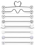 Dyknasz Glow in The Dark Industrial Barbell 16G