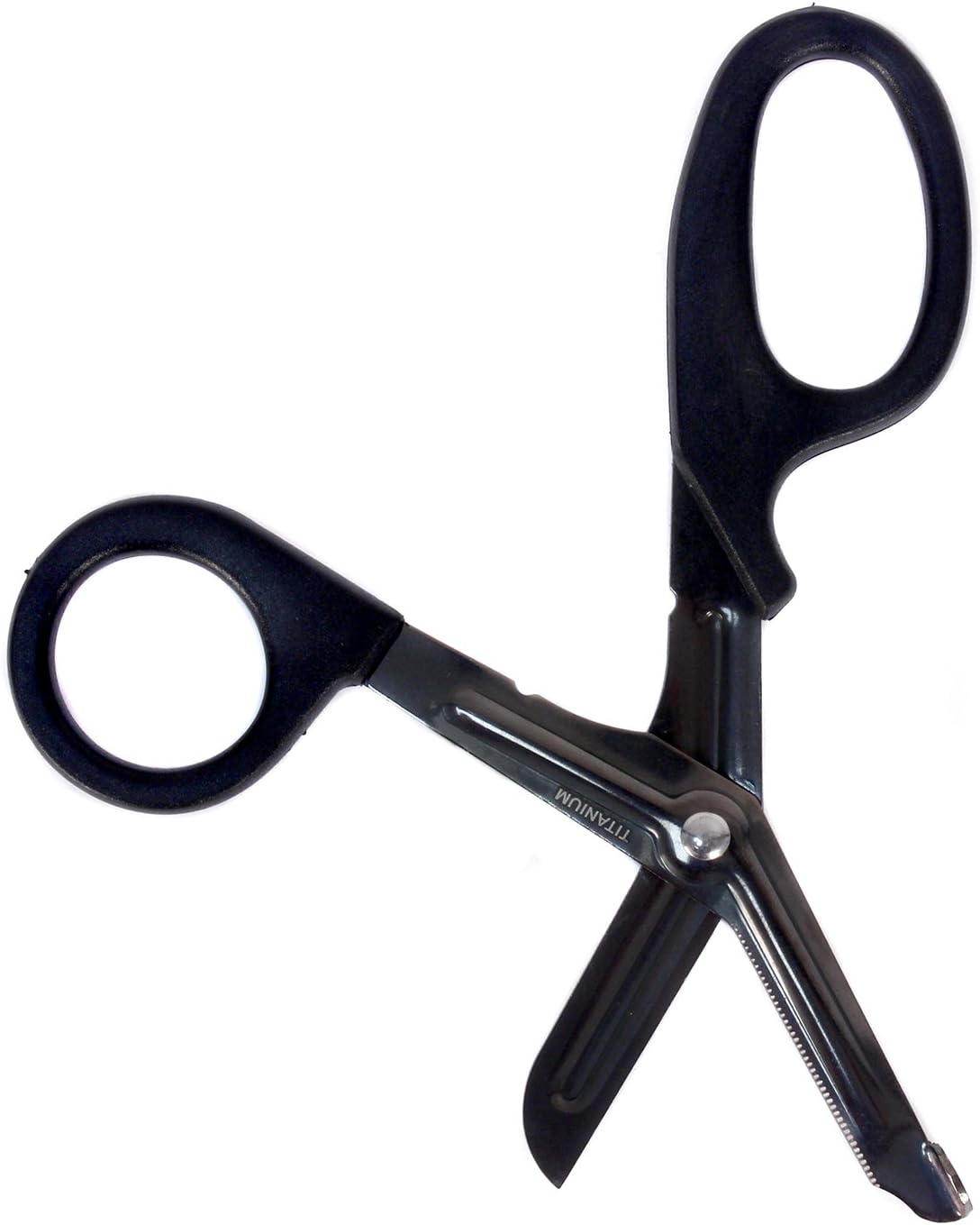 Ever Ready Titanium Bonded Bandage Shears 7 1/4" Bent, Tactical Stealth Black: Health & Personal Care