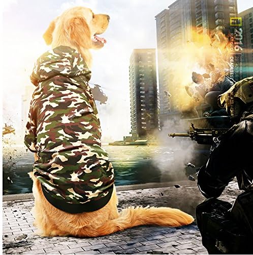 Rainflower Double Layer Camo Warm Big Dog Cool Pet Cloth