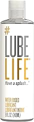 Lube Life Water-Based Personal Lubricant, Lube for Men, Women and Couples, Non-Staining, 8 Fl Oz