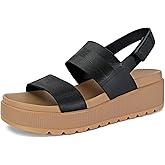 MICIFA Platform Sandals for Women Flatform Water Sandals Open Toe Wedge Comfortable Waterproof Summer Walking Beach Dressy Trendy Shoes