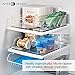 InterDesign Stackable Kitchen Storage Organizer Bins for Fridge, Freezer, Pantry and Cabinet Organization 4 Piece